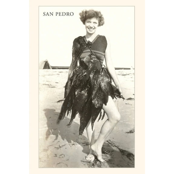 Pocket Sized - Found Image Press Journals: Vintage Journal Woman Wrapped in Seaweed (Paperback)