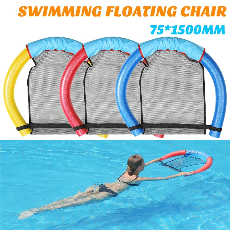 Purple 5 Colors 6.5 x 150cm Swimming Pool Float Net Lounge Chair Seat Fun Toys SM SunniMix Floating Pool Noodle Sling Mesh Chair for Adult Great for Water Relaxation