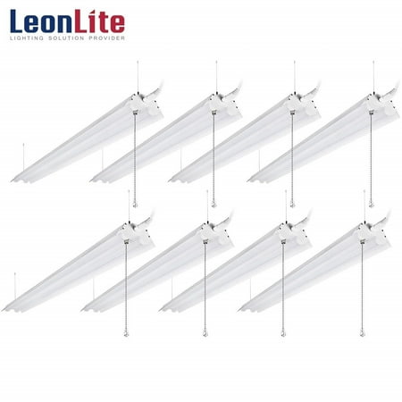 Leonlite 8 Pack 40w 4ft Linkable Led Utility Lights Double T8 4000lm 120w Equivalent For Garage Workbench Bat Warehouse 5000k Leonlite 8 Pack 40w 4ft Linkable Led Utility Lights Double T8 4000lm 120w Equivalent For Garage Workbench Bat Warehouse 5000k