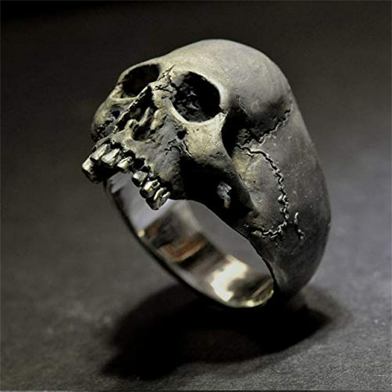 Wholesale & Job Lots 5 - 100Large Skull Skeleton Metal Rings For Men and  Women