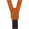 thumbnail image 3 of CTM®  Coated Leather Button-End 1 Inch Suspenders (Men's), 3 of 3