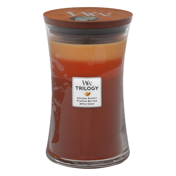 WoodWick Trilogy 22 Oz. Candle Autumn Comforts
