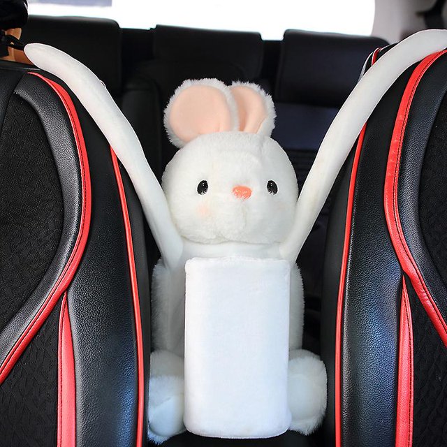 Caja de pañuelos para coche, muñeco de peluche, soporte para pañuelos para coche