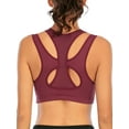 thumbnail image 1 of YouLoveIt Women's High Impact Support Sports Yoga Bra Breathable Top Fitness Women Yoga Gym Crop Bra Wirefree Mesh Racerback Top Lift Up Yoga Bras, 1 of 7