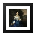 thumbnail image 2 of Konstantin Andreevich Somov 15x15 Black Modern Framed Museum Art Print Titled - Lady in Blue. Portrait of Ye.M. Martynova (C.1898), 2 of 5