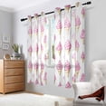 thumbnail image 2 of Yayeee Window Curtains Light Filtering 63"x42" Grommet Panel Pair Home Living Room Decor, Pink Cartoon Ice Cream, 2 of 7