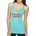 thumbnail image 1 of Wild Bobby, Football Mom, Sports, Women Tri-Blend Racerback Tank Top, Tahiti Blue, X-Large, 1 of 4
