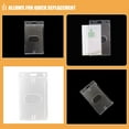 thumbnail image 4 of 5pcs Plastic ID Badge Holder with Side Insert Transparent Design Clear Hard Plastic ID Card Badge Holder for Easy Identification for Office School Conferences Events, 4 of 7