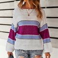 thumbnail image 4 of Vedolay Womens Long Sleeve Tops Women's Crew Neck Long Sleeve Pullover Sweater Casual Loose Fall Tops,White S, 4 of 5
