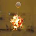 thumbnail image 2 of Navidad Papá Noel Muñeco de nieve Luces de estrellas Decoración de ventana de vacaciones Luces LED con ventosa Tmvgtek Oficina Multiescena Multifunción, 2 of 6
