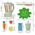 thumbnail image 5 of Little Chef Frankfurt Wooden Toy Blender with Cuttable Play Food, 5 of 6