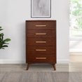 thumbnail image 6 of 47 Inch Wooden Chest with 5 Drawers Brown - Saltoro Sherpi, 6 of 6