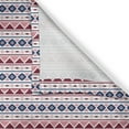 thumbnail image 5 of Ambesonne Ethnic Grommet Curtain, Pattern Triangles, 50" x 108", Pale Pink Dark Blue, 5 of 6