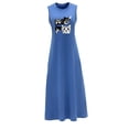 thumbnail image 4 of Vestido largo de verano para mujer, vestido largo de moda para viajes, desplazamientos, citas, caminar SG, 4 of 7
