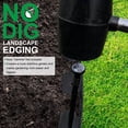 thumbnail image 5 of 32.8ft Plastic Landscape Edging Kit 2in Tall Garden Border with 30 Stakes Black for Lawn Grass Yard, 5 of 10
