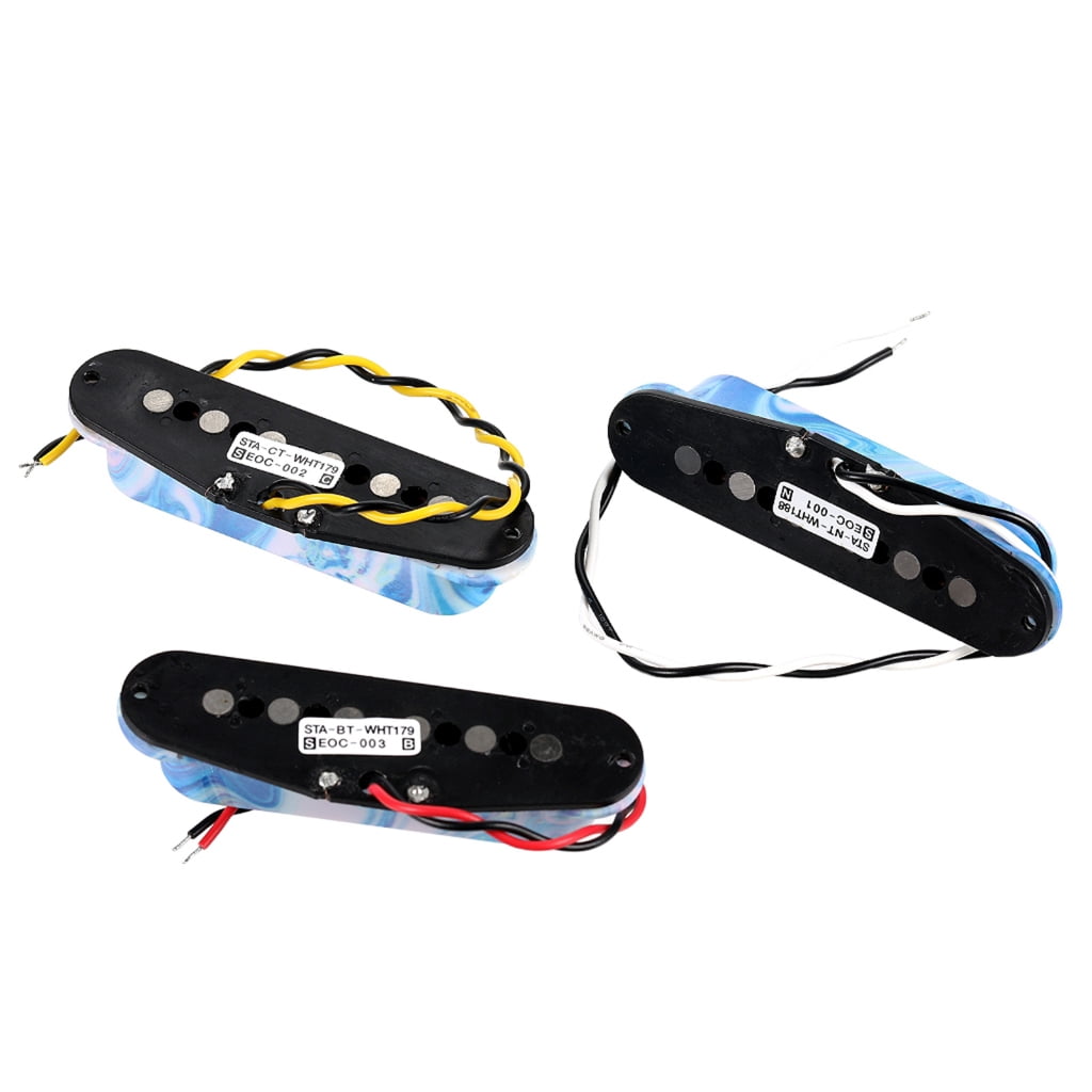 CEORPER Pack of Wax Potted Pickup Set 6 Strings Design Electric Guitars Neck Bridge Position Fatter Tone Electric Guitar Parts