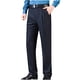 thumbnail image 3 of Pantalones de traje de hombre con cremallera y bolsillo, rectos, de tubo, de color liso, de poliéster, 3 of 5