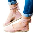 thumbnail image 3 of ZTTD Womens Flat Lace-Up Summer Holiday Sandals Shoes Strap Shoes Pink, 3 of 6