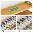 thumbnail image 5 of 3 Tiers Shoe Rack Zzbiqs Shoe Storage Organizer, Bamboo, Wood, up to 12 Pairs, 5 of 7