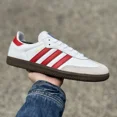 thumbnail image 1 of Adi-das Original Samba OG Men’s Athletic Shoe White Sneaker Trainer Footwear #025, 1 of 6