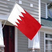 Aihccy Bahrain Flag with Brass Grommets Size - 3x5Ft