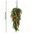 thumbnail image 3 of 28 Inch Christmas Norfolk Branches Wall Hanging Decoration, Upside Down Christmas Wreath for Front Door Home, 1 Pack, 3 of 7