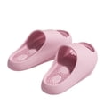 thumbnail image 2 of UDAUDU Cloud Slides for Women Men Comfortable Soft Slippers Cushioned Thick Sole Bathroom Shower Pool Sandals Pink 5.5 Wide, 2 of 6