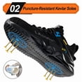 thumbnail image 3 of Steel Toe Shoes for Men Work Shoes Safety Shoes Lightweight Puncture Proof Indestructible Work boots, 3 of 6