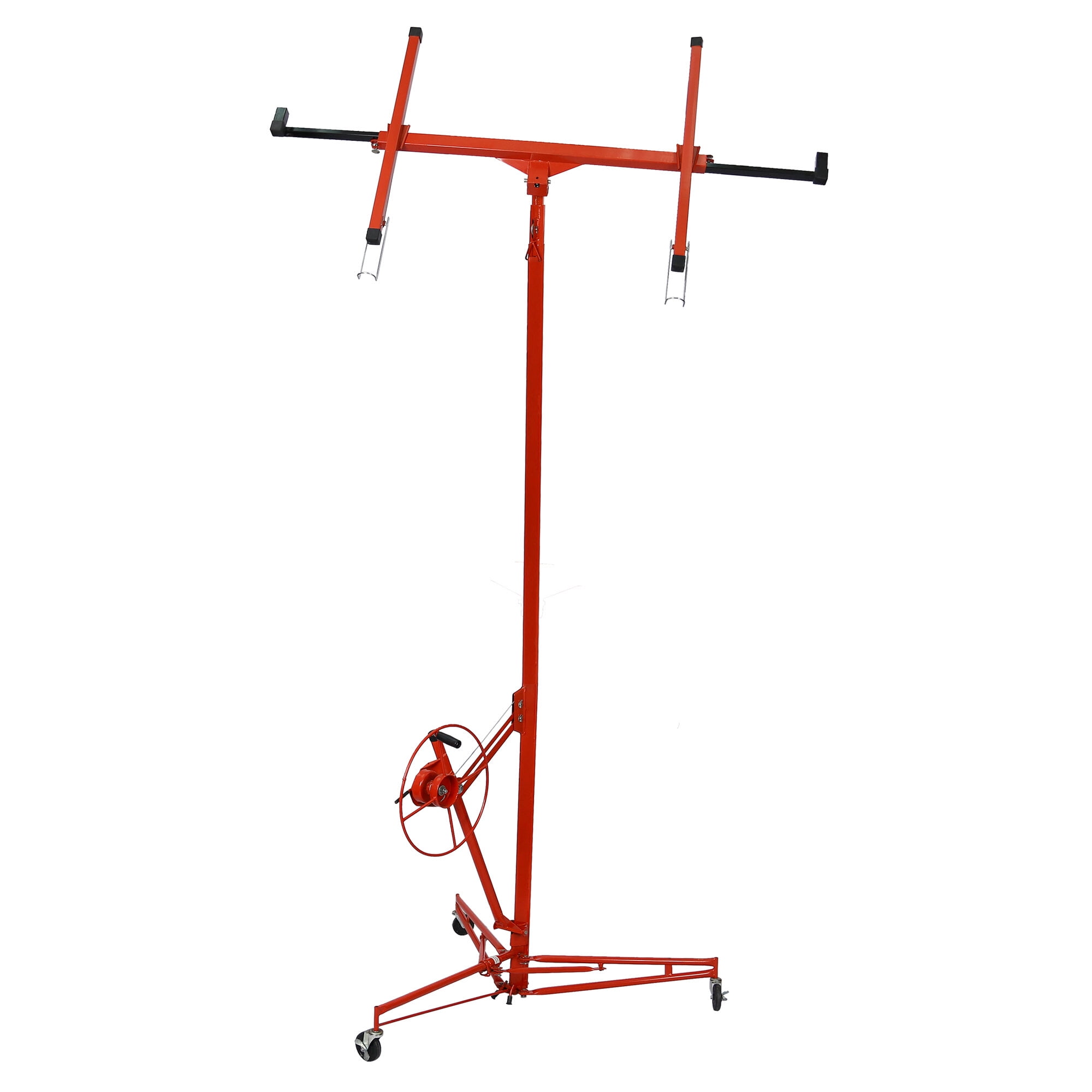 , Drywall Panel hoist Drywall Lift Rolling Panel Hoist Jack Lifter 16ft Red Color, Red ,Metal ,