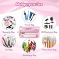 thumbnail image 3 of ROLKFUK Large Capacity Clear Mesh Pencil Pouch, Zippered Pen Case for Sch-ool Supplies, Transparent Stationery Organizer Bag, 3 of 6