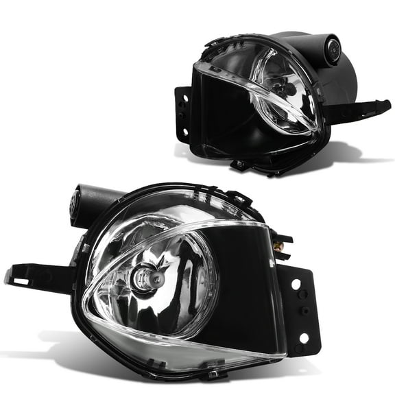 DNA Motoring FL-ZTL-112-CH For 2006 to 2008 BMW E90 3-Series Sedan Pair Bumper Driving Fog Lights (Clear Lens) 07