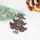 thumbnail image 3 of Festival de Navidad Broche de cristal de color de árbol de Navidad Pave Broche para mujeres niñas (61177096), 3 of 5