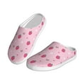 thumbnail image 2 of Lsque Strawberries Pattern Womens Comfort Cotton on Scuff With Memory Foam and Anti-skid Sole Slipper-46/47, 2 of 7