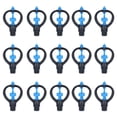 thumbnail image 2 of Lawn Sprinkler, 360 Automatic Rotation Mid Range Lawn Sprinkler Nozzle External Thread G1/2 15Pcs, 2 of 7
