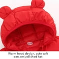 thumbnail image 4 of Winter Kids down Coat Baby Boy Cartoon Warm Eear Hooded Jacket Coats Toddler Girl Zipper Overcoat Children Ski Outerwear,1-6T, 4 of 12