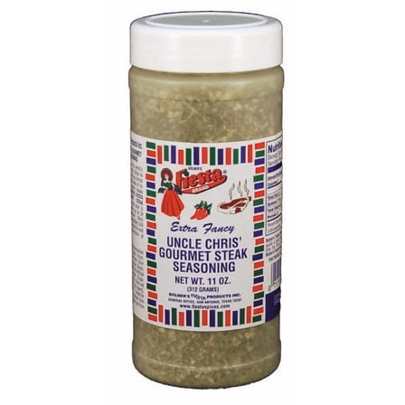 Fiesta Brand Uncle Chris' Gourmet Steak Seasoning, 11 oz Jar