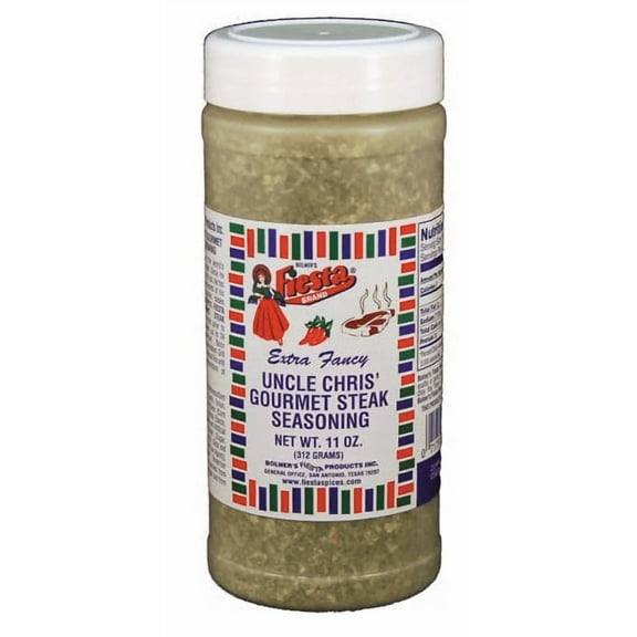 Fiesta Brand Uncle Chris' Gourmet Steak Seasoning, 11 oz Jar