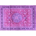thumbnail image 1 of Ahgly Company Indoor Rectangle Medallion Purple Traditional Area Rugs, 3' x 5', 1 of 4
