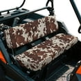 thumbnail image 2 of Uorisanigo UTV Seat Covers Set with Elastic Band, Easy Installation Brown Cow Print Mule Seat Cover for Kawasaki Mule 3000 3010 3020 Durable Fabric Replacement UTV Accessories, 2 of 7