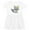 White with Speckles, variant on Inktastic Hipster Raccoon, Raccoon with Glasses, Flowers Girls Toddler Dress