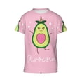 thumbnail image 4 of Wukai Cute Avocado Youth Unisex Short Sleeve T-Shirt for Boys, Girls, Teens, and Kids-X-Large, 4 of 7
