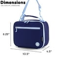 thumbnail image 4 of J World Boys and Girls Cody Insulated Kids Lunch Bag with Shoulder Strap, Navy, 4 of 6