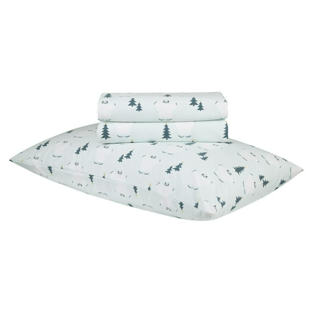 Ensemble de draps en flanelle des Fêtes