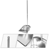 LOLIPPYY Stainless Steel Dustpan and Dust Collector for Household Use, Assorted Colors, 1 Piece