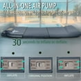thumbnail image 2 of SUGIFT Self Inflating Sleeping Pad for Camping, 3.2'' Thick Memory Foam Camping Mat with Pillow & Electric Pump, for 4-Season Travel, Gray, 2 of 7