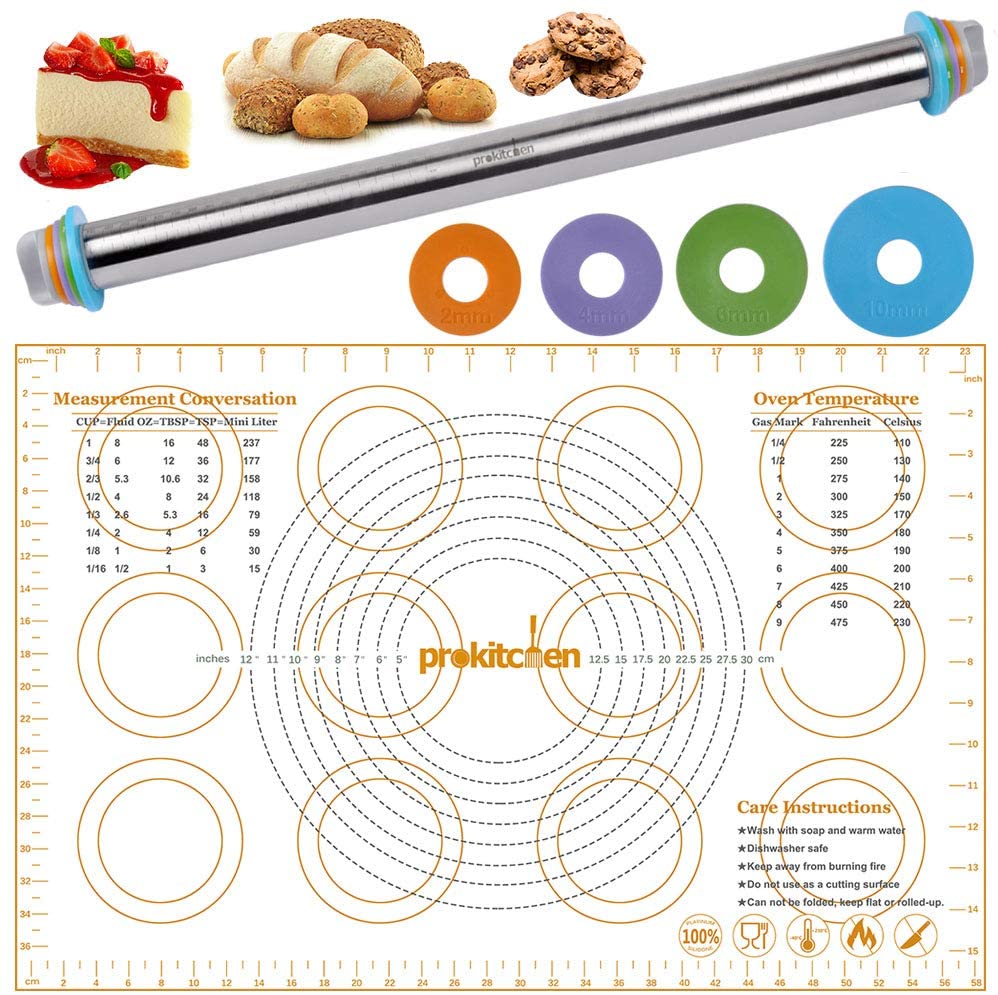 Rolling Pins Kitchen & Dining Bakeware Rolling Pin Spacers French with