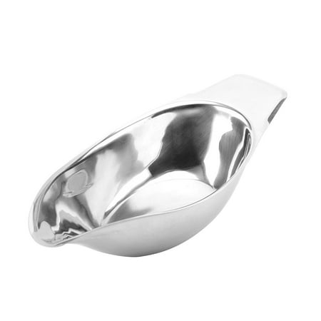

NUOLUX Stainless Steel Gravy Sauce Boat Juice Bucket Dish Roasting Sauce Dish Sauce Dressing Dip Seasoning Container for Dining Restaurant