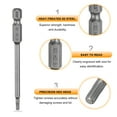 thumbnail image 5 of Uxcell 5pcs H2.5 Hex Head Drill Bit Wrench 2.5mm Metric Flat Tip 1/4" Hex Shank 80mm (3.15") Long Magnetic Hexagonal Screw Driver Socket Screwdriver Bits, 5 of 7