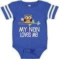 thumbnail image 3 of Inktastic My Nan Loves Me Owl Girls Baby Bodysuit, 3 of 5