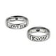 thumbnail image 1 of Juego de anillos STAR WARS I Love You/I Know de acero inoxidable, 1 of 2